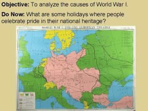 Objective To analyze the causes of World War