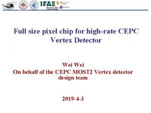 Full size pixel chip for highrate CEPC Vertex