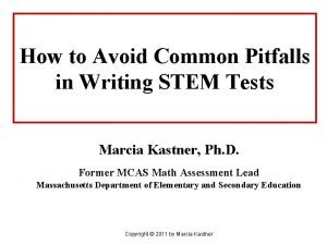 How to Avoid Common Pitfalls in Writing STEM