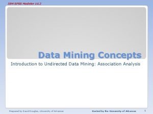 Data mining spss