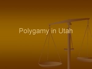 Utah polygamy