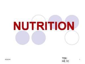 6 categories of nutrients