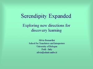 Discovery learning