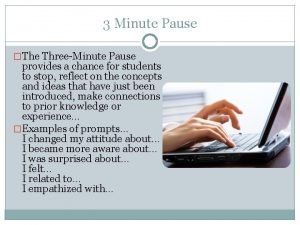 3 minute pause