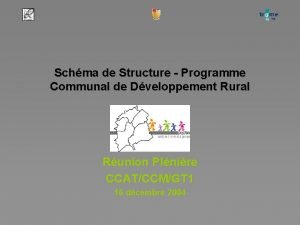 Schma de Structure Programme Communal de Dveloppement Rural
