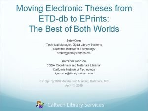 Eprints thesis