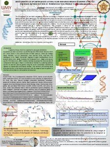 DEVELOPMENT OF APTAMER BASED LATERAL FLOW IMMUNOCHROMATOGRAPHY STRIP