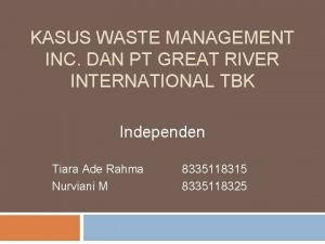 Great river international tbk