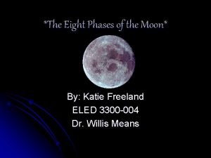 The Eight Phases of the Moon By Katie