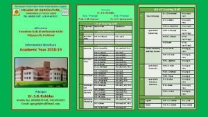 College of agriculture dongarshelki tanda udgir