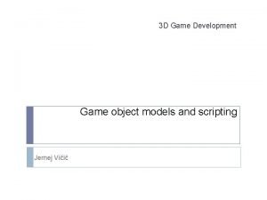 Game object model