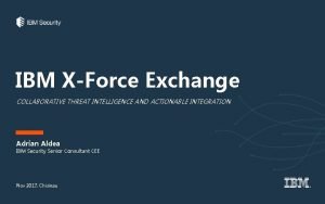 Ibm xforce exchange