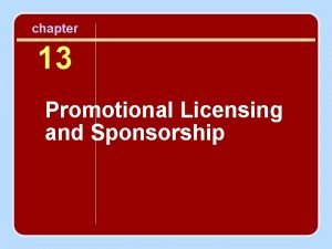 Sponsorship objectives