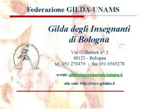 Gilda insegnanti bologna
