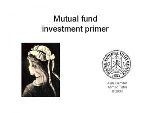 Mutual fund investment primer Alan Palmiter Ahmed Taha