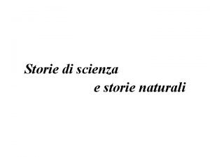 Storie di scienza e storie naturali Stephen J