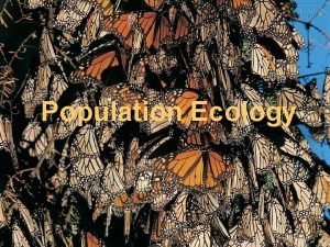Population ecology example