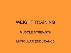 Muscular strength