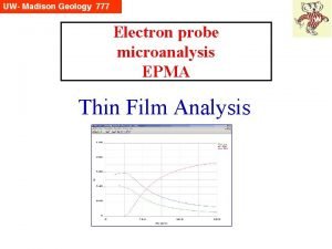 Electron probe microanalysis EPMA Thin Film Analysis Whats