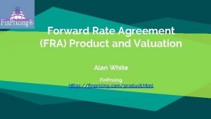 Forward rate agreement formula