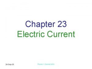 Electrical current