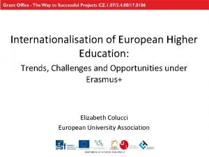 Internationalisation of European Higher Education Trends Challenges and