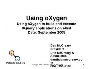 Using o Xygen to build and execute XQuery