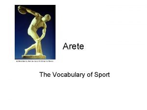 Arete The Vocabulary of Sport Diagoras of Rhodes