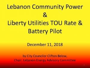 Liberty utilities lebanon nh