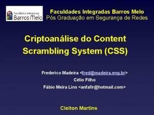 Faculdade barros melo