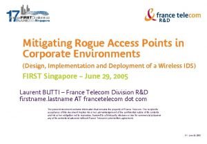 Mitigating Rogue Access Points in Corporate Environments Design