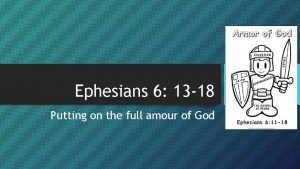 Ephesians 6 13-18