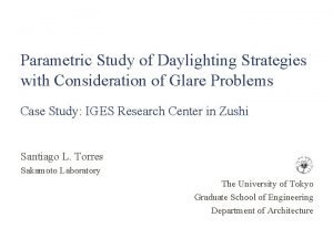 Daylighting strategies