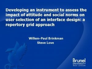 Developing an instrument to assess the impact of