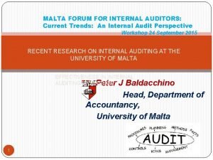 Internal audit malta