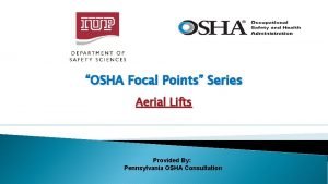 Osha aerial lift checklist