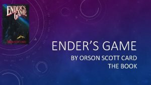 Pinual ender's game