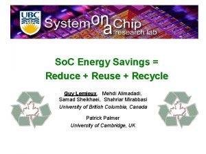 So C Energy Savings Reduce Reuse Recycle Guy