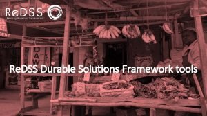 Re DSS Durable Solutions Framework tools Overview of
