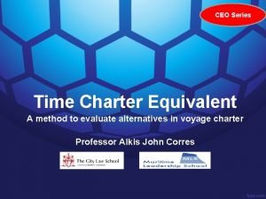 Time charter equivalent