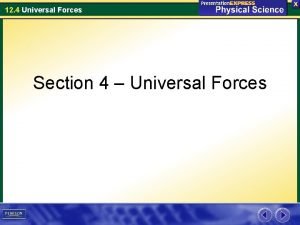 What are the 4 universal forces? What are the 4 universal forces?