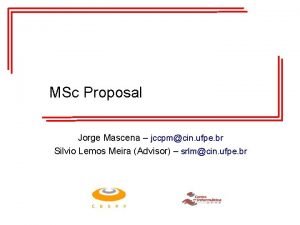 Silvios proposal