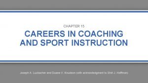 Which is not a role for sport instruction professionals