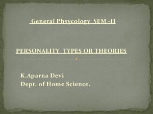 Devi personality type
