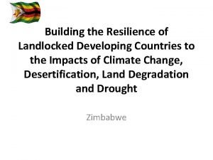 Building the Resilience of Landlocked Developing Countries to