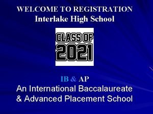 Interlake high school ib program