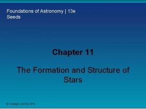 Foundations of Astronomy 13 e Seeds Chapter 11