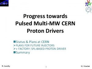 Progress towards Pulsed MultiMW CERN Proton Drivers n