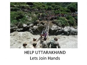 Let's join hands to help