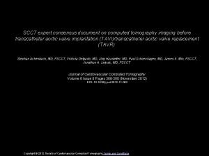 SCCT expert consensus document on computed tomography imaging